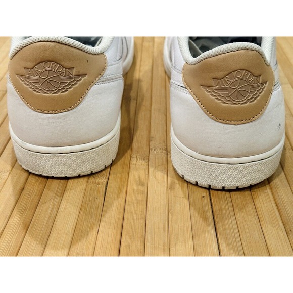 2017 Air Jordan 1 Retro Low OG ‘Premium White Tan’ Size 18 Used No Box VTG Rare main image 4